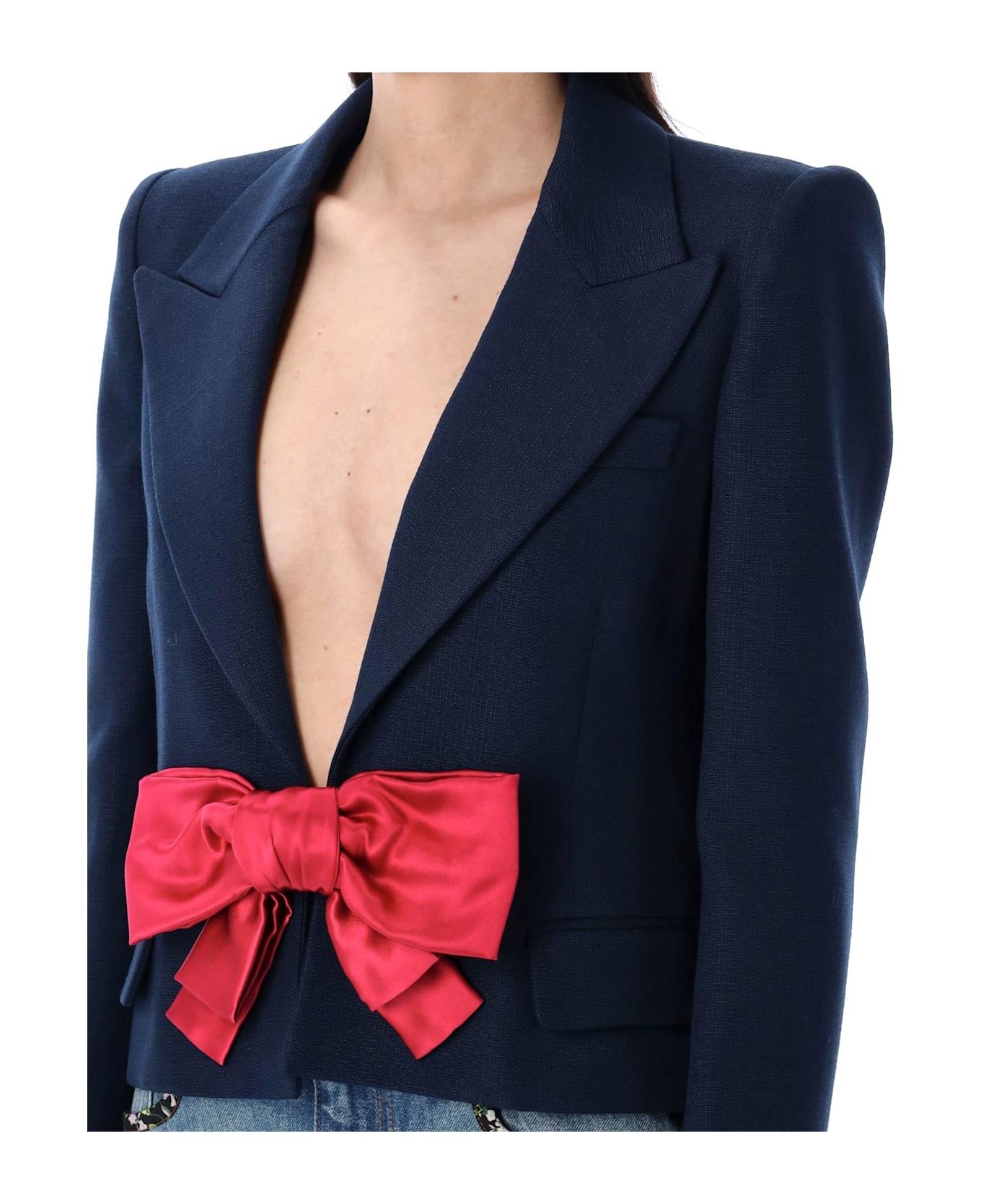 Cropped Jacket Bow - 3