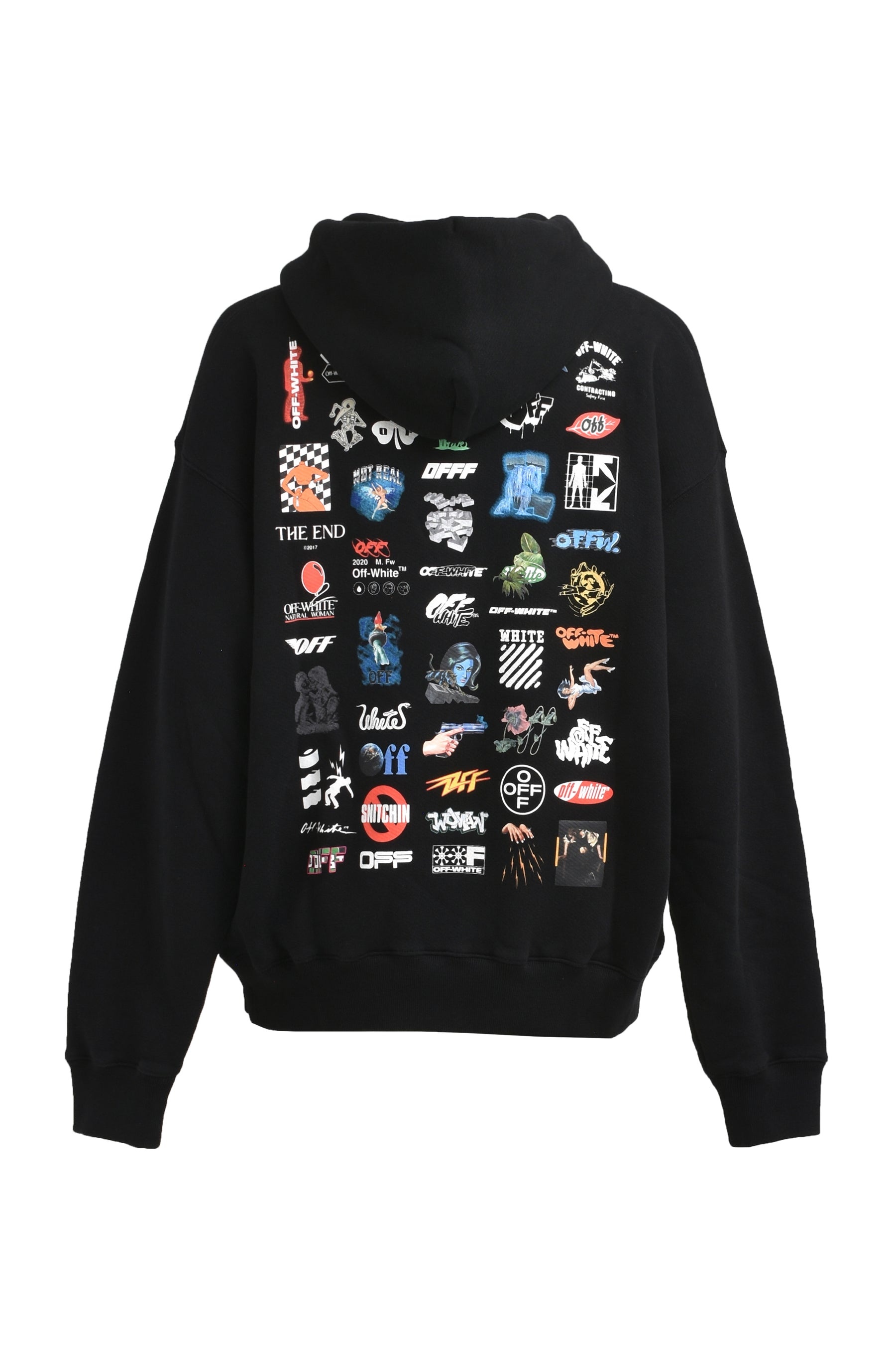 LOGIC_SKATE HOODIE / BLK WHT - 2