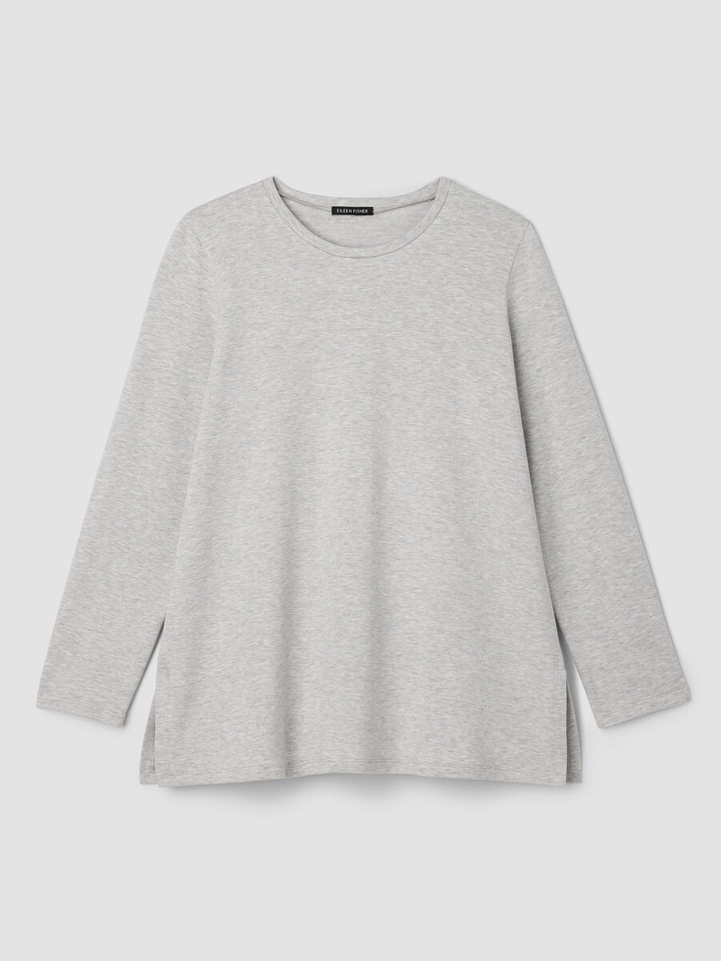 Striped Cozy Brushed Terry Long Top 1