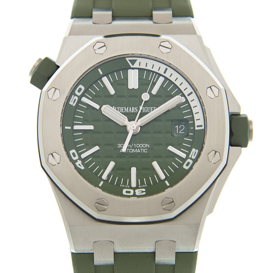 Audemars Piguet Royal Oak Offshore Automatic Green Dial Men's Watch 15710ST.OO.A052CA.01 - 2