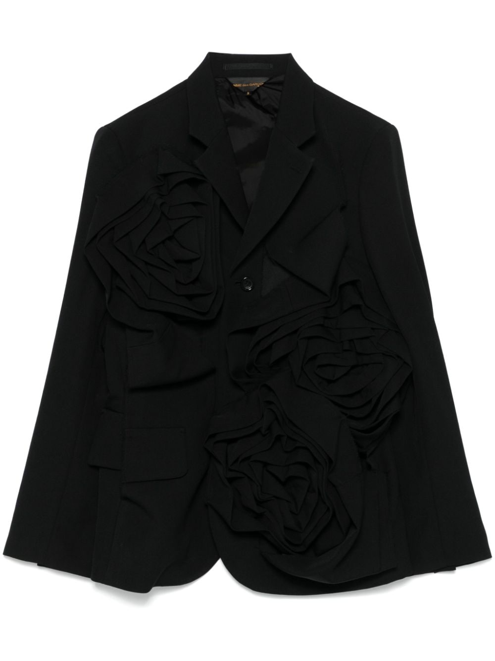 flowers-appliqué blazer - 1