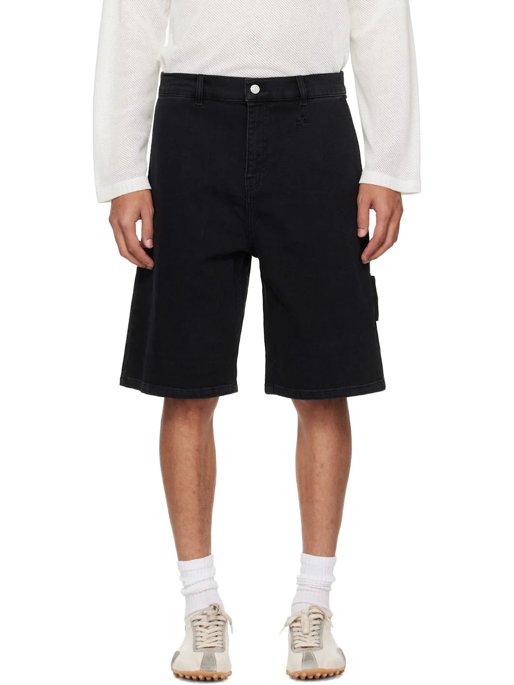 Black Hammer Denim Shorts - 1