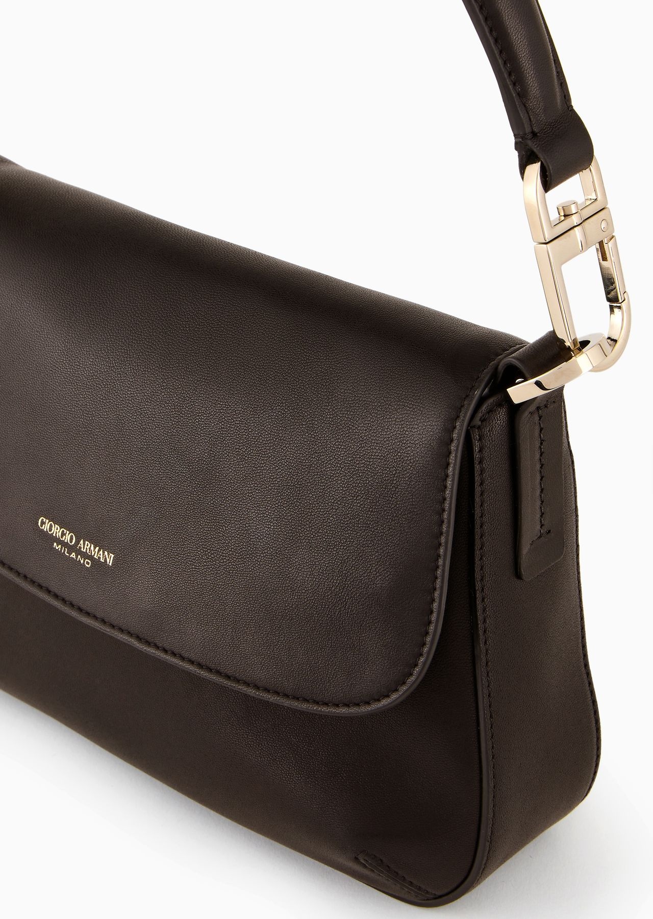 Small la Prima soft baguette bag in nappa leather - 5