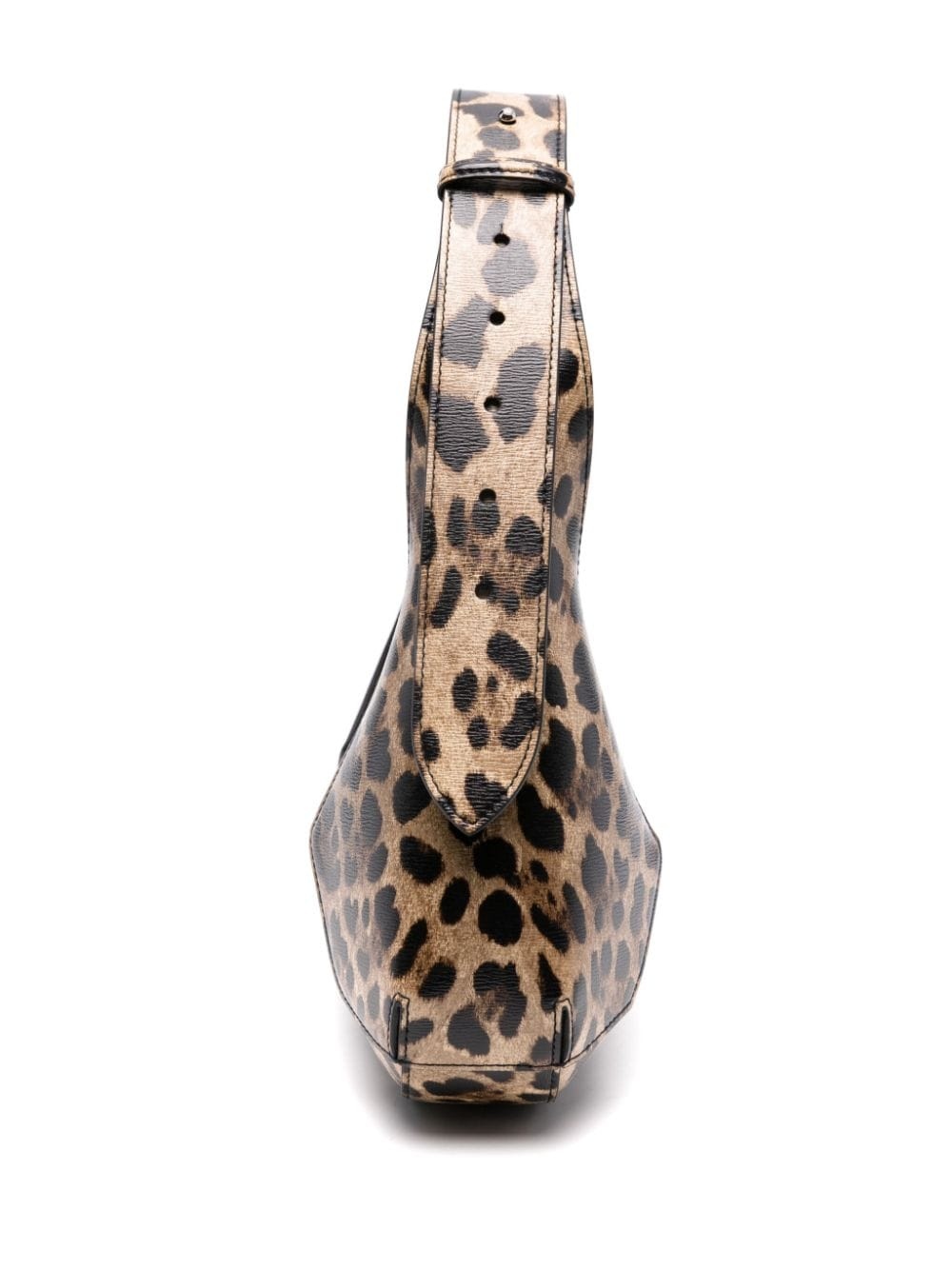 Jewelled leopard-print shoulder bag - 4