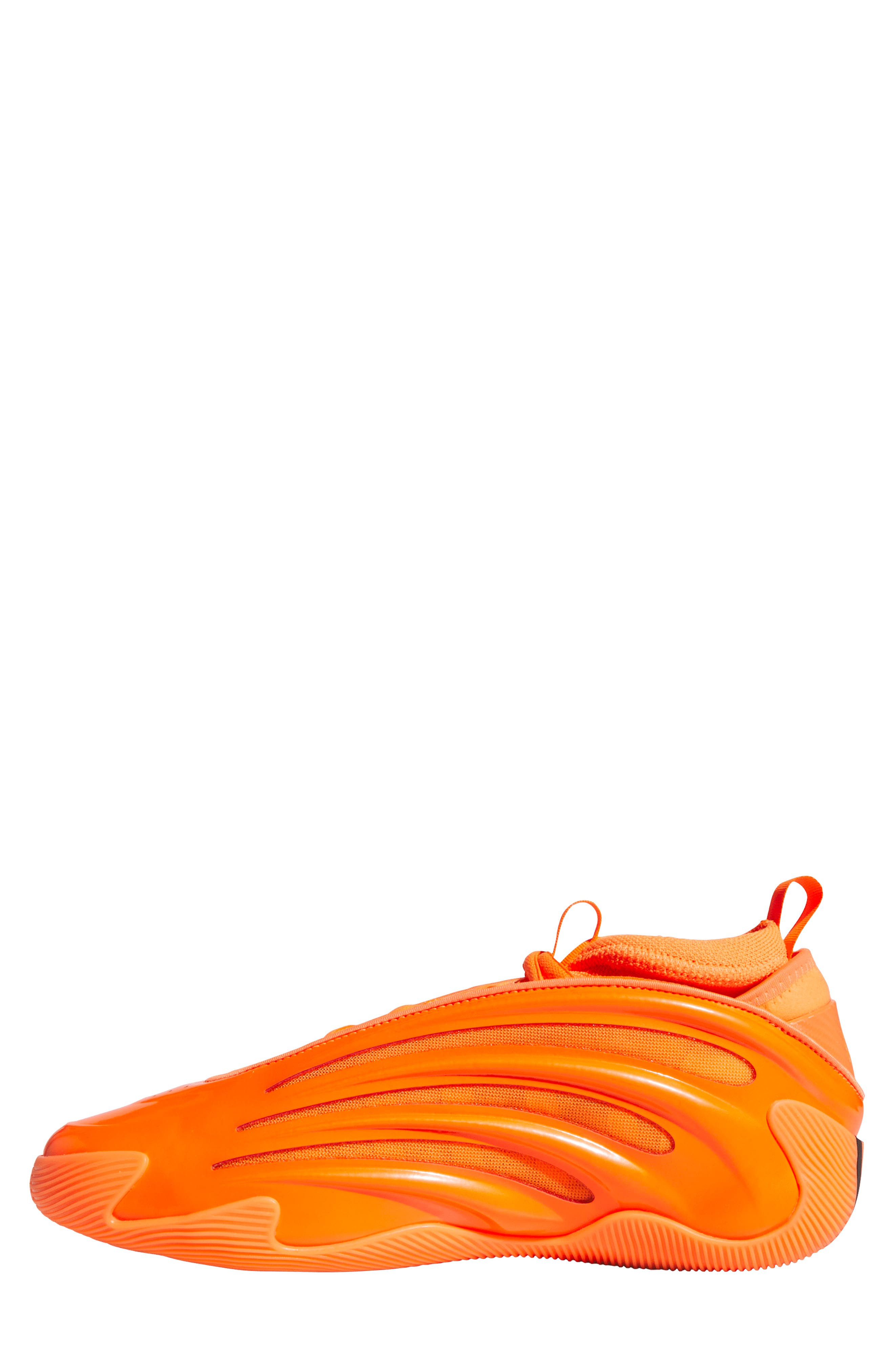 adidas Gender Inclusive Harden Volume 9 Basketball Shoe in Solar Orange/Black/Purple at Nordstrom - 6