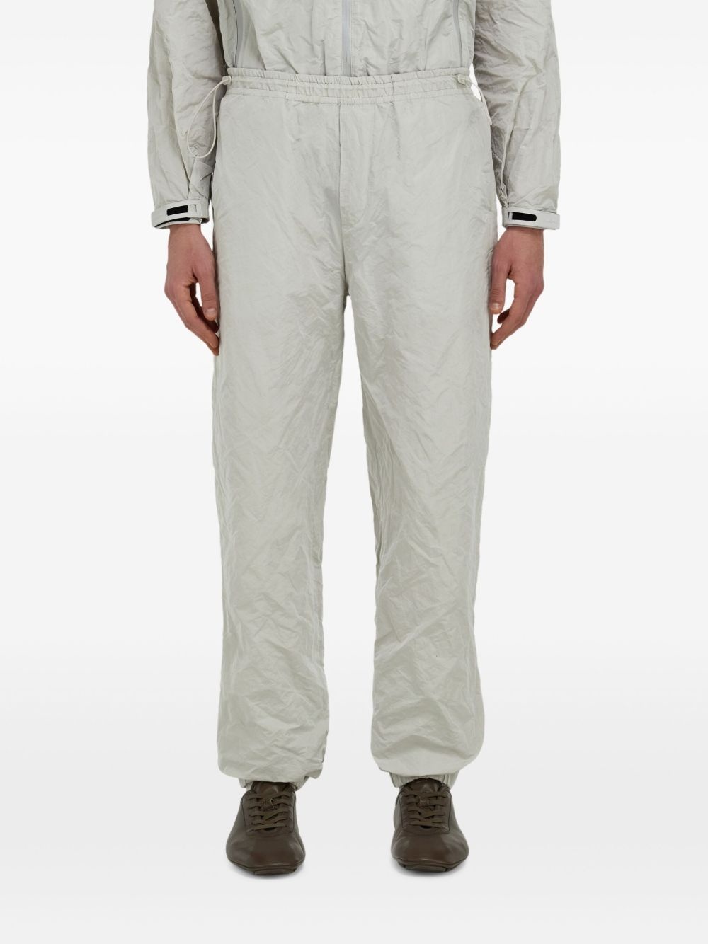 crinkled track pants - 3