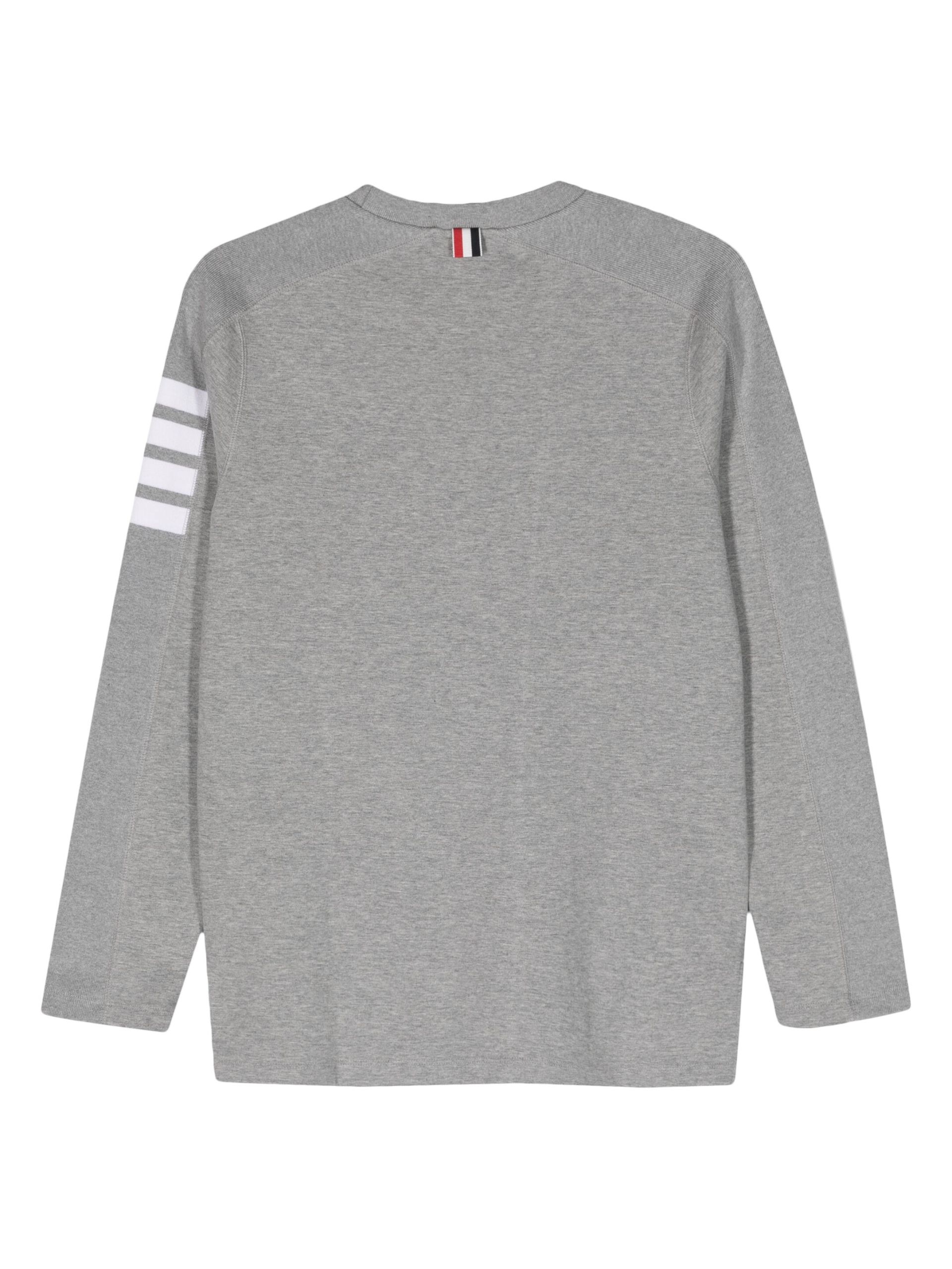Grey 4-Bar Stripe Sweatshirt - 2
