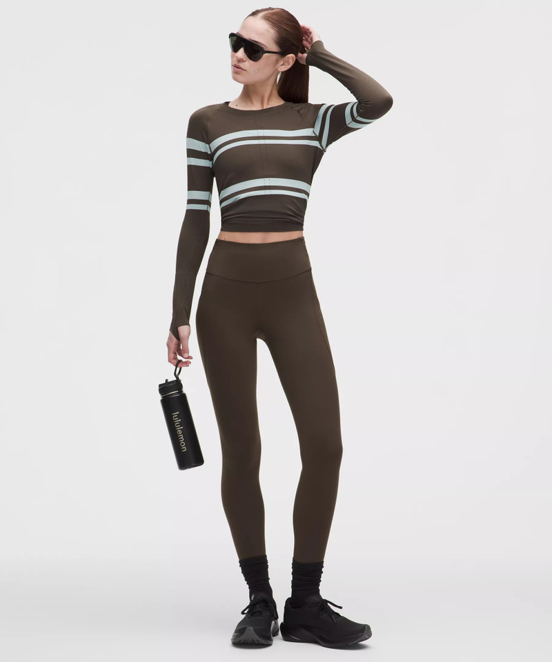 lululemon Swiftly Tech Long-Sleeve Shirt 2.0 Waist Length *Stripe outlook