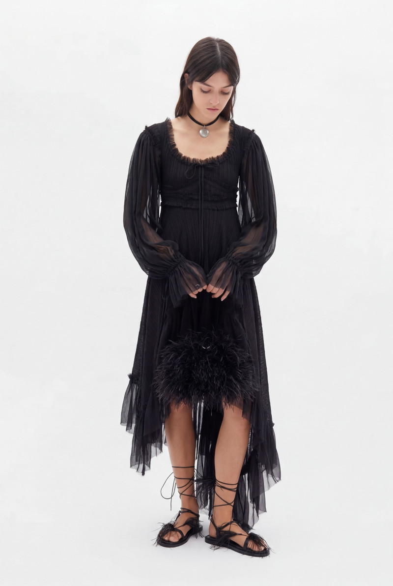 Giti Empire Waist Asymmetric Dress 3