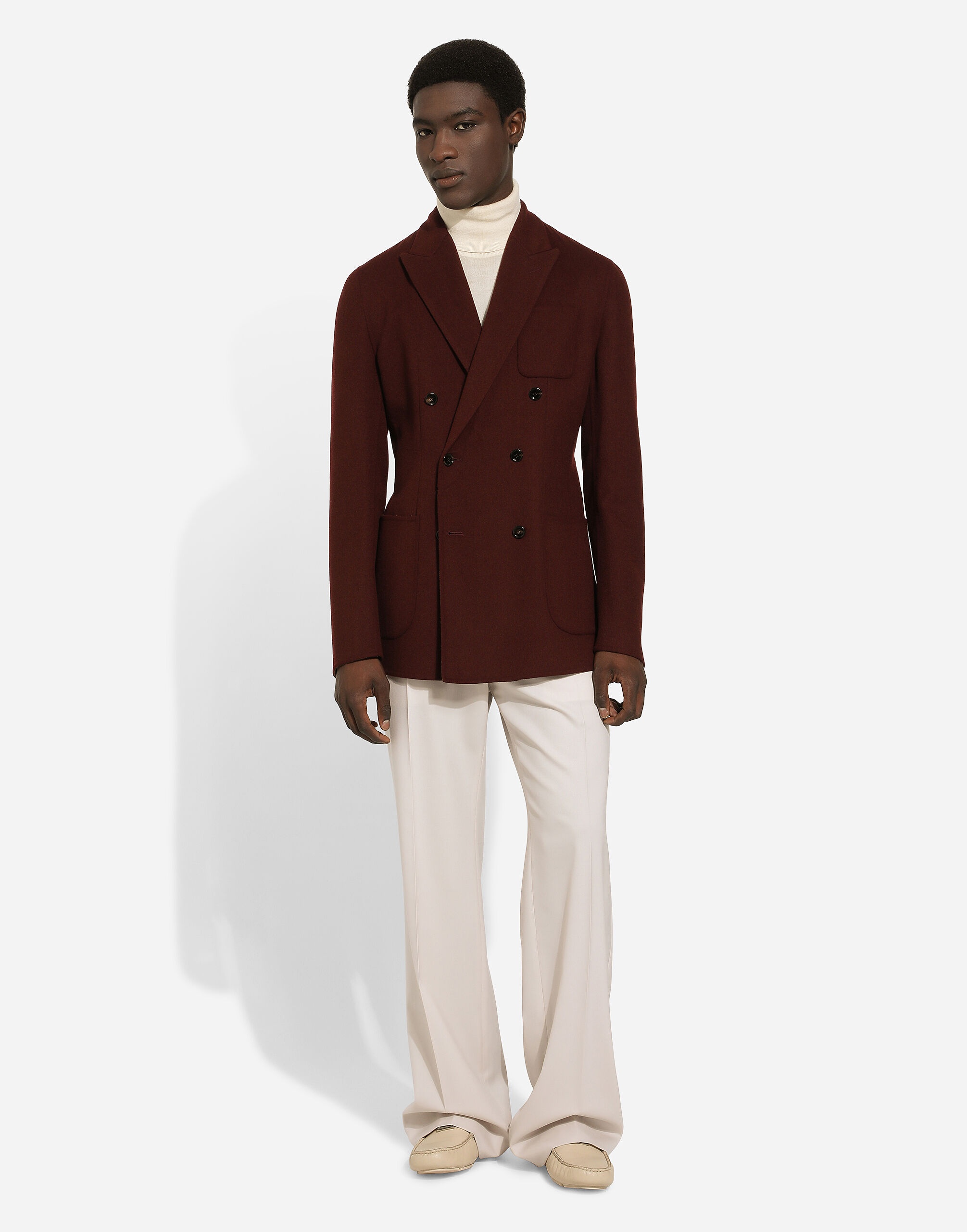 Double-breasted wool Portofino-fit jacket - 2