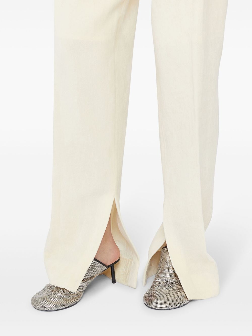 sequin-mesh mules - 6