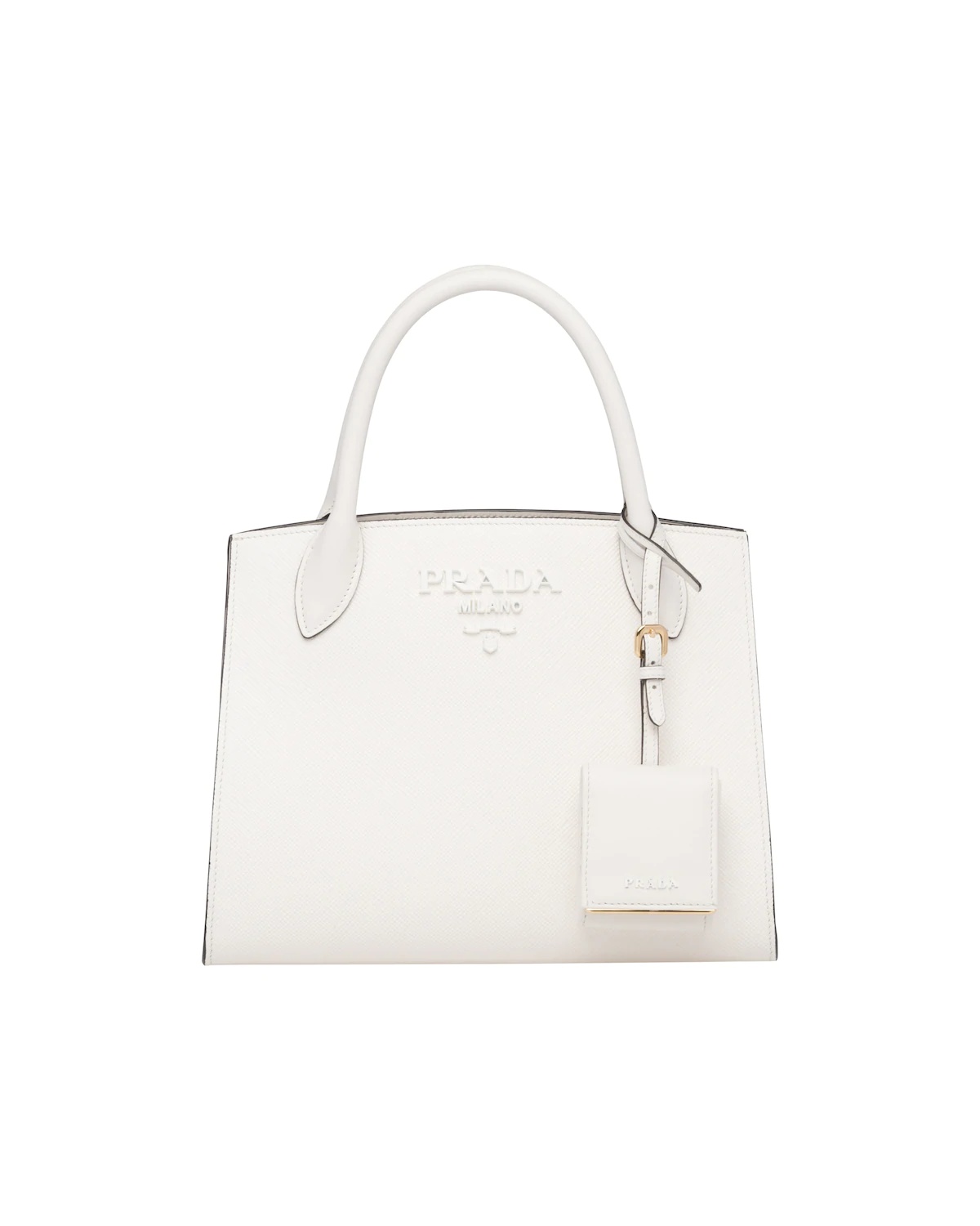 Small Saffiano Leather Prada Monochrome Bag - 1