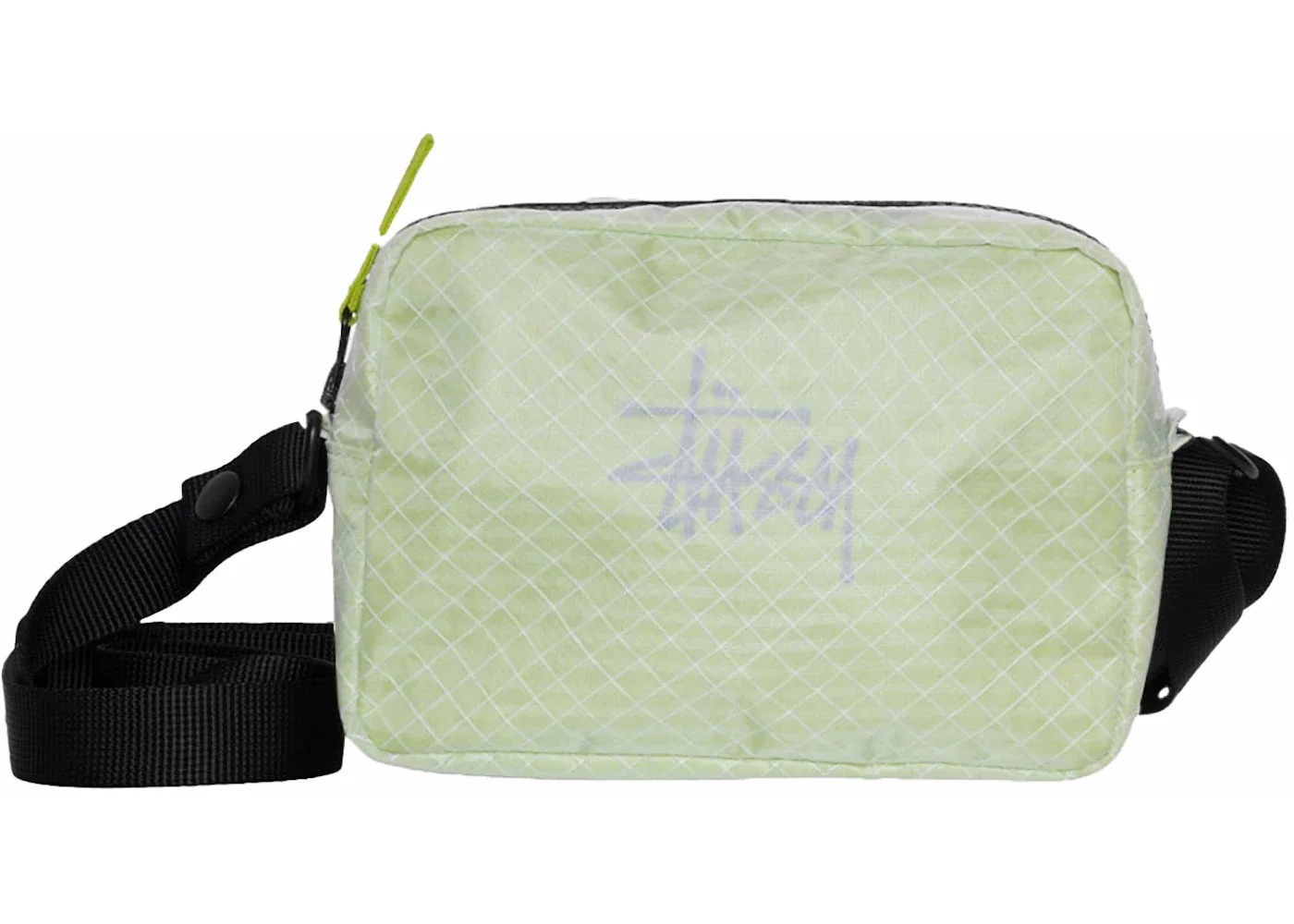 Stussy Ripstop Overlay Side Pouch Lime - 1