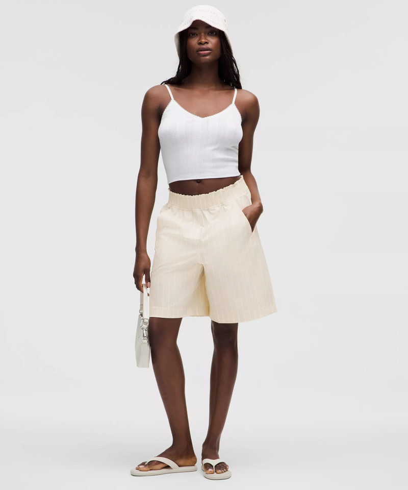 lululemon Stretch Woven Ruffle-Waist High-Rise Short 9" outlook