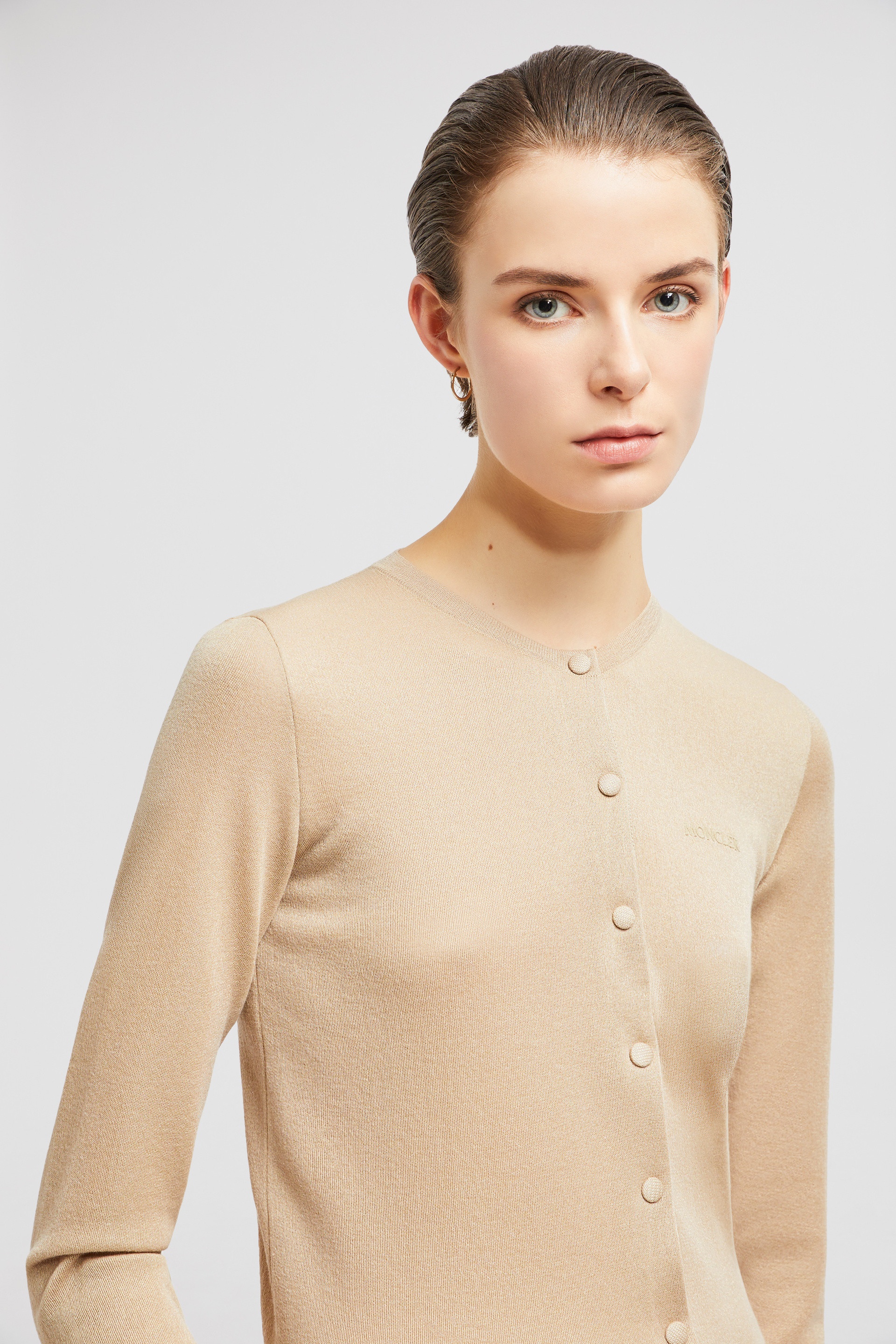 Embroidered Logo Cotton Cardigan - 4