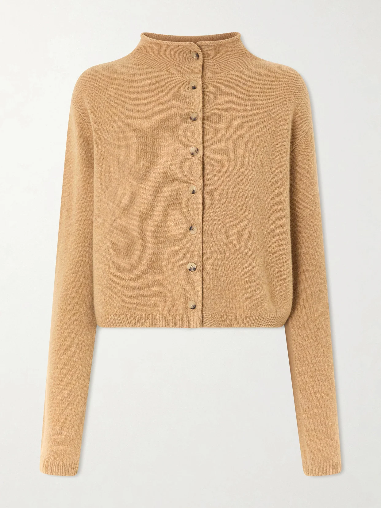 Annora Wool And Cashmere-blend Turtleneck Cardigan - 1