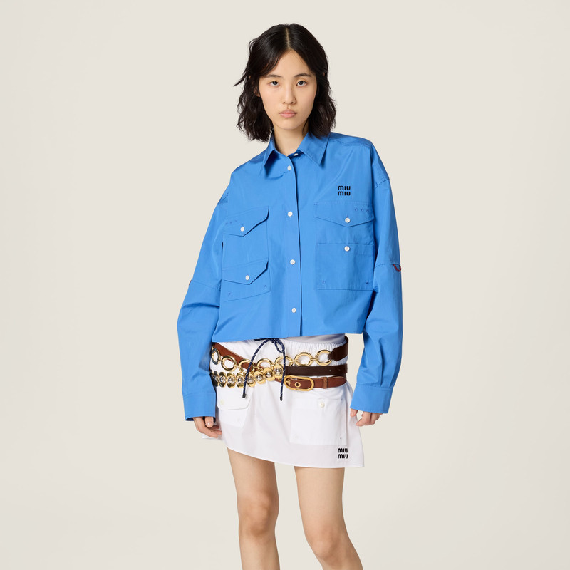 Miu Miu Poplin shirt outlook