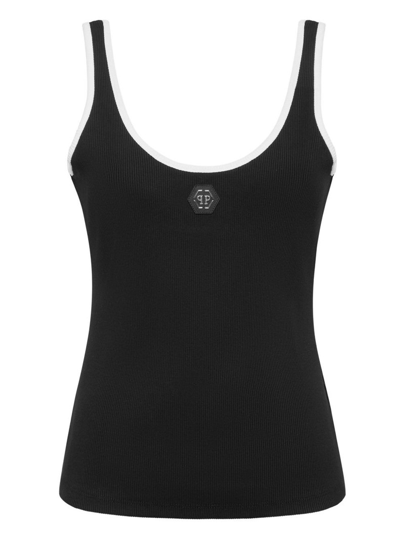 ribbed-knit tank top 1