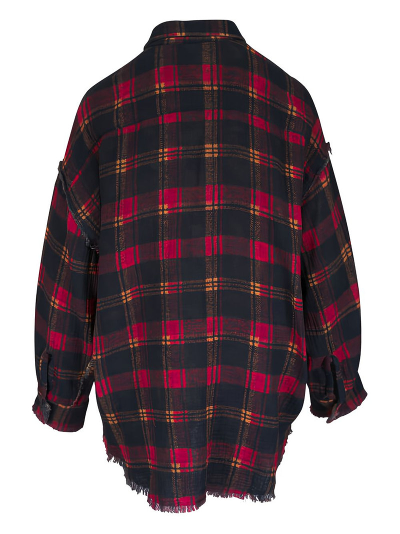 R13 plaid long-sleeve shirt outlook