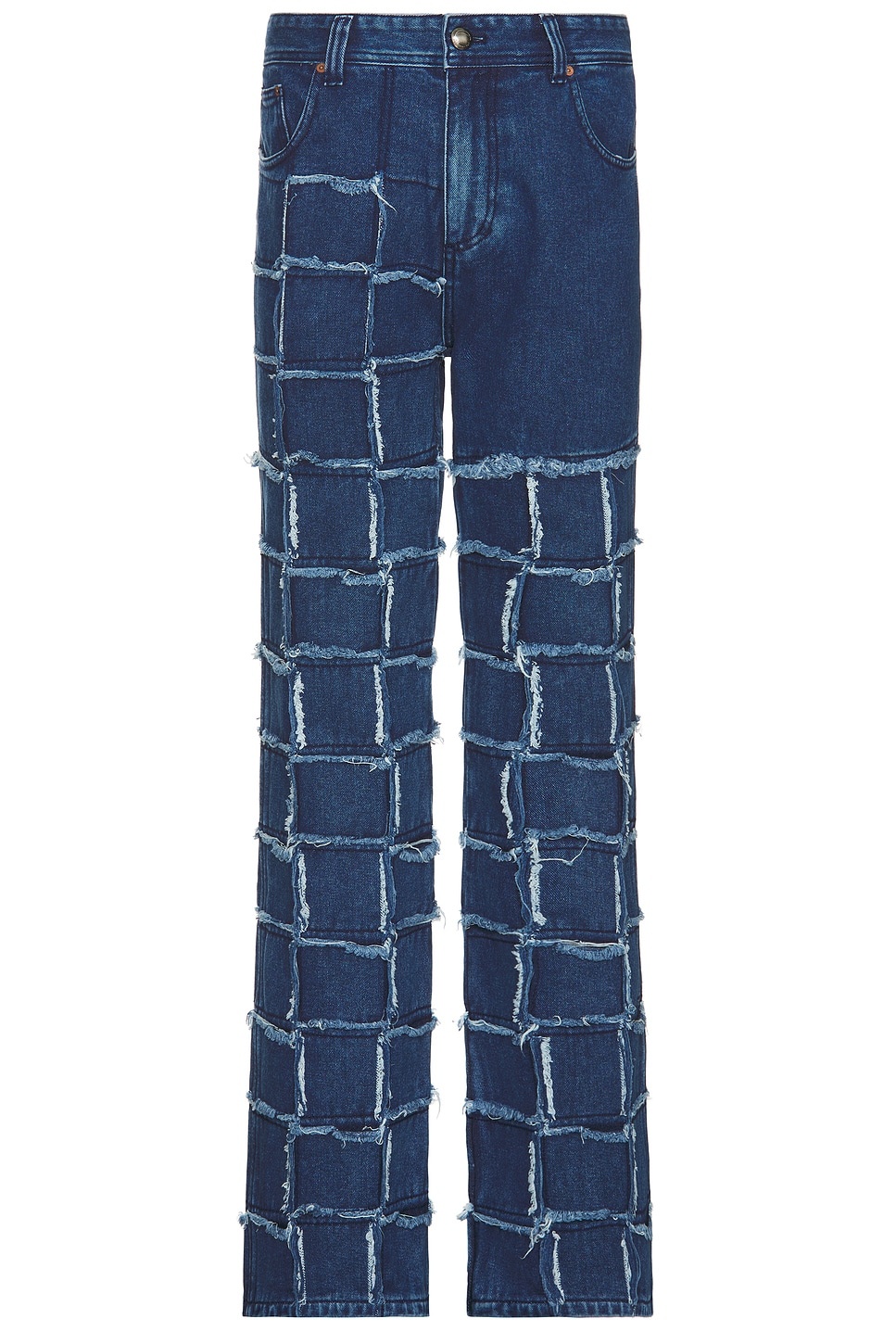 New Patchwork Wide Leg Jeans - 1