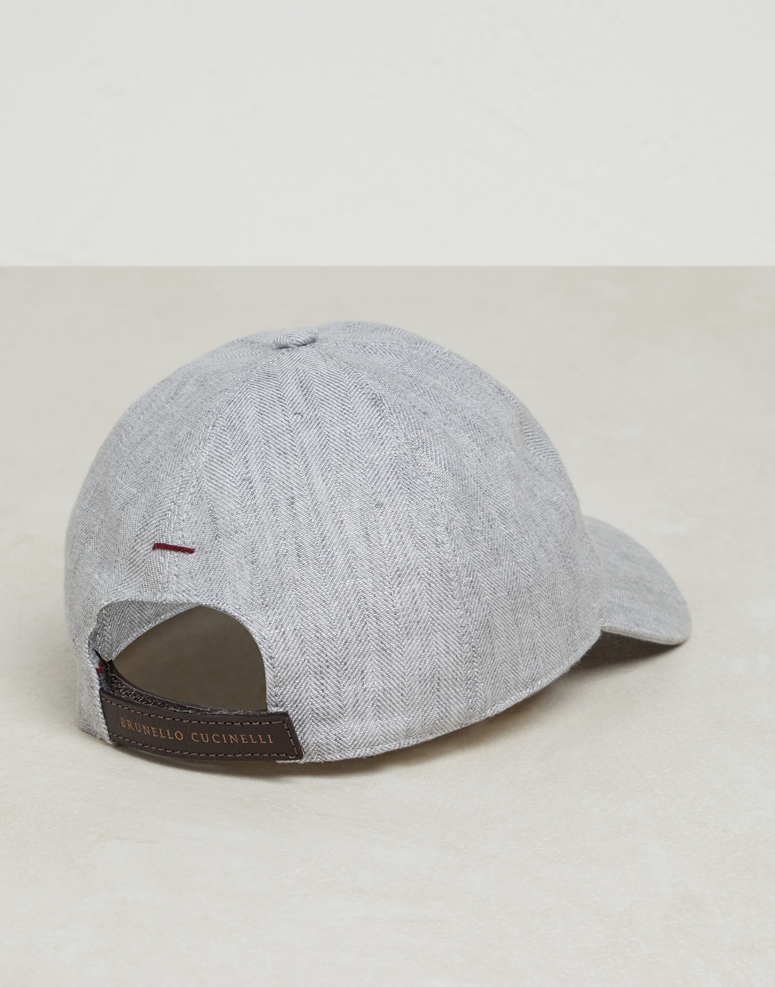 Délavé hemp and linen chevron baseball cap with logo - 2