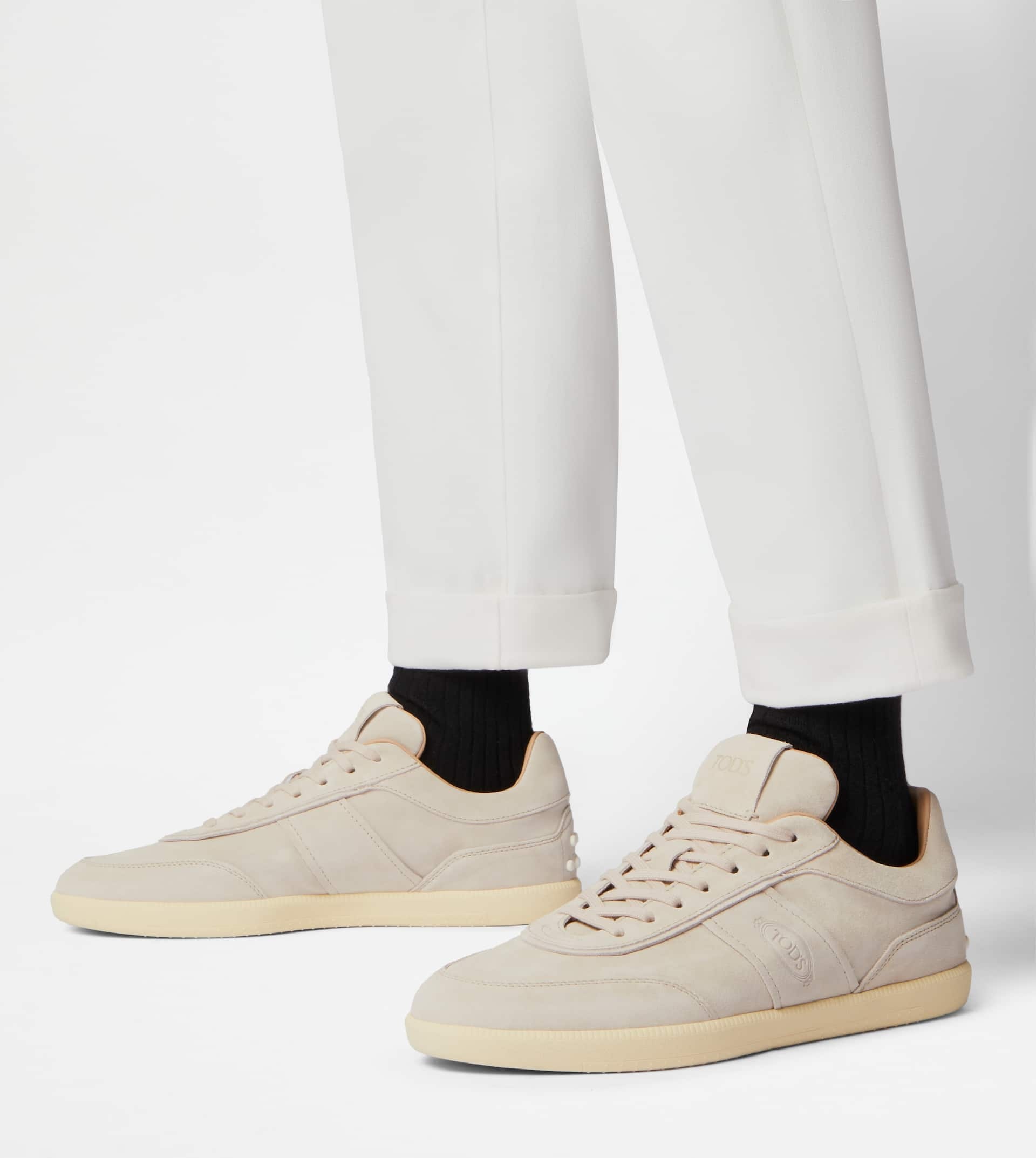 TOD'S TABS SNEAKERS IN SUEDE - BEIGE - 7