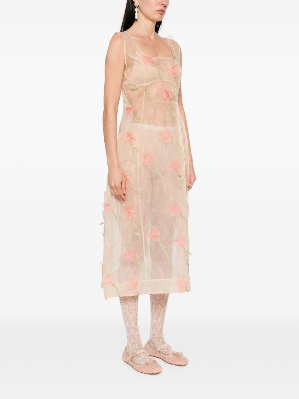 spculpted carnation midi dress - 3