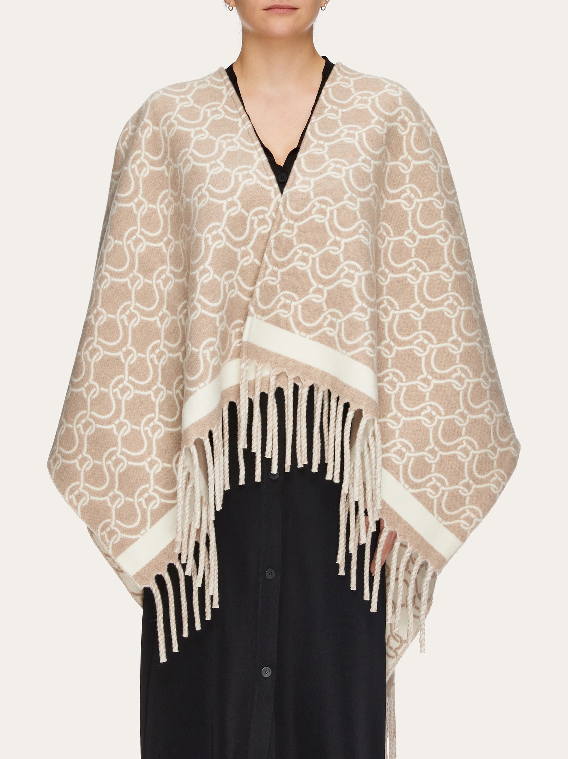 Jacquard poncho - 3