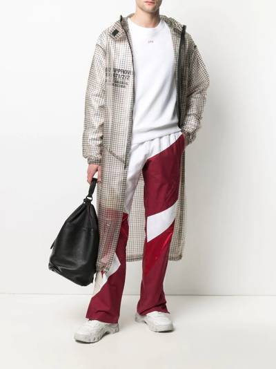 Reebok colour-block cotton track pants outlook