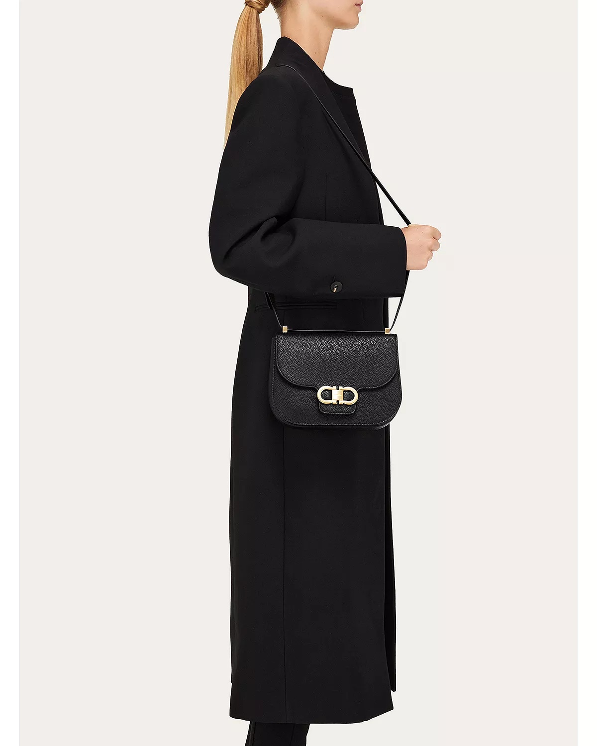 Double Gancini Crossbody Bag - 2