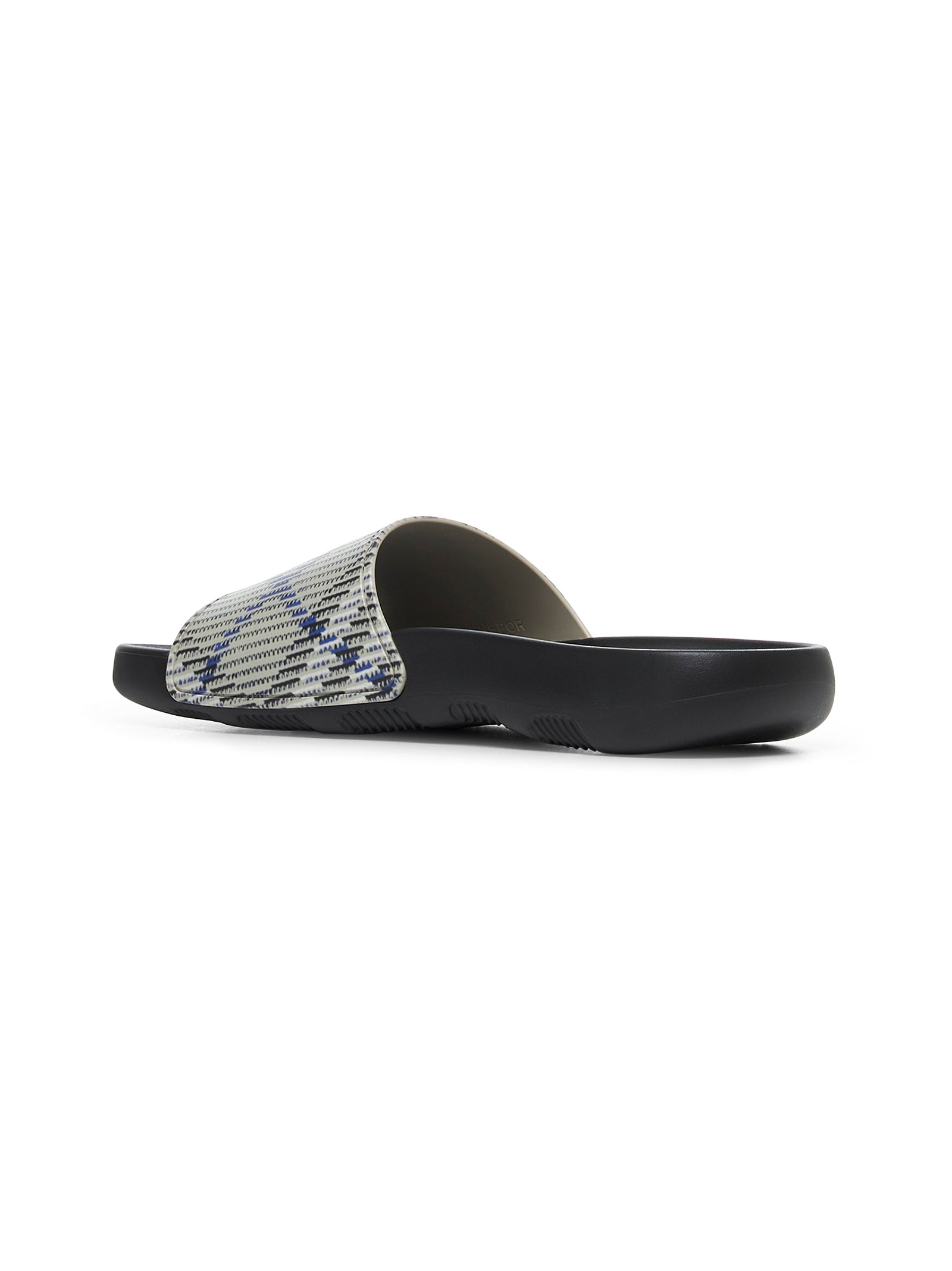 Burberry Men Beige Dive Check Slides - 3