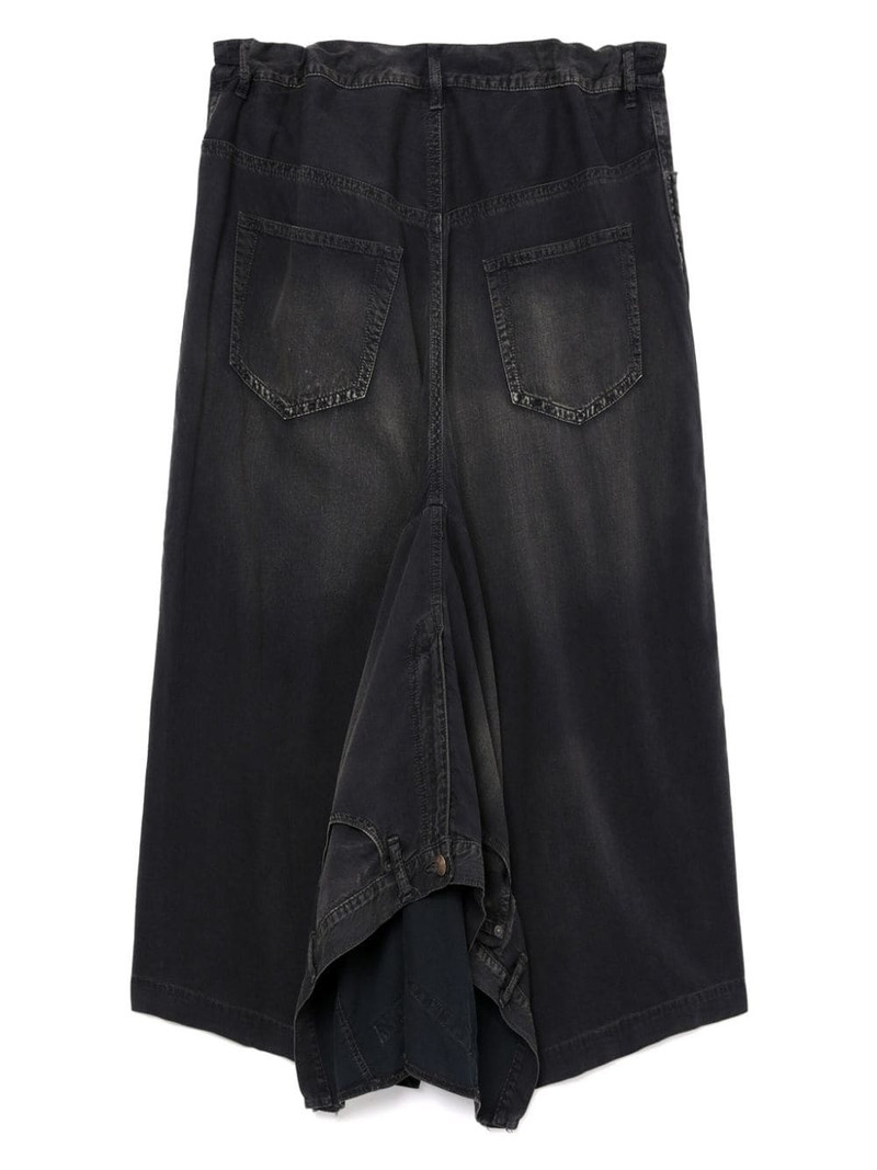 logo-appliquÃ© denim maxi skirt 6