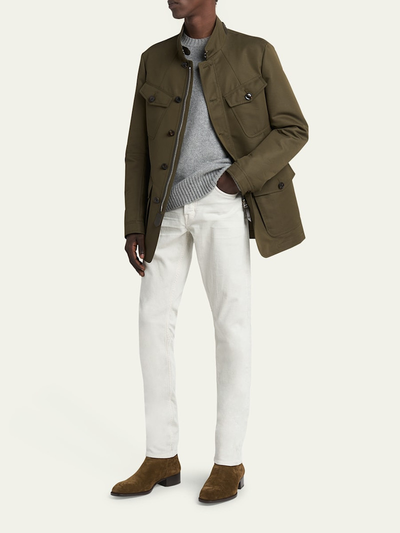 TOM FORD Men's 5 Gauge Cashmere Crewneck Sweater outlook