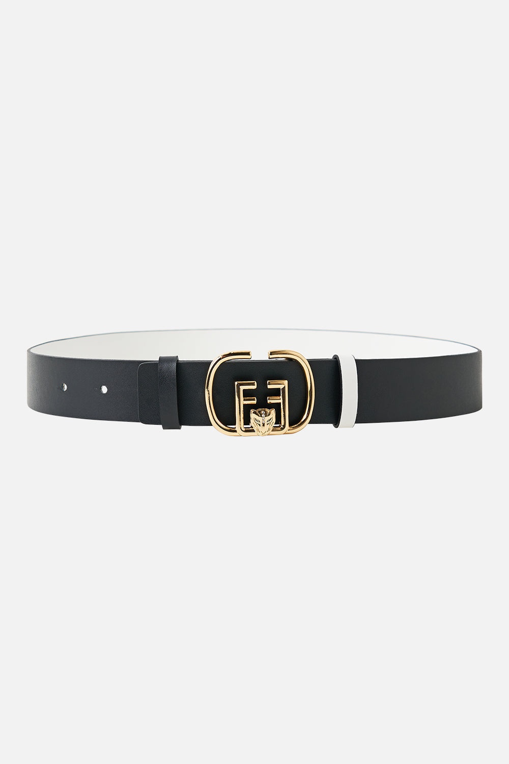 REVERSIBLE MONOGRAM BUCKLE BELT - 2