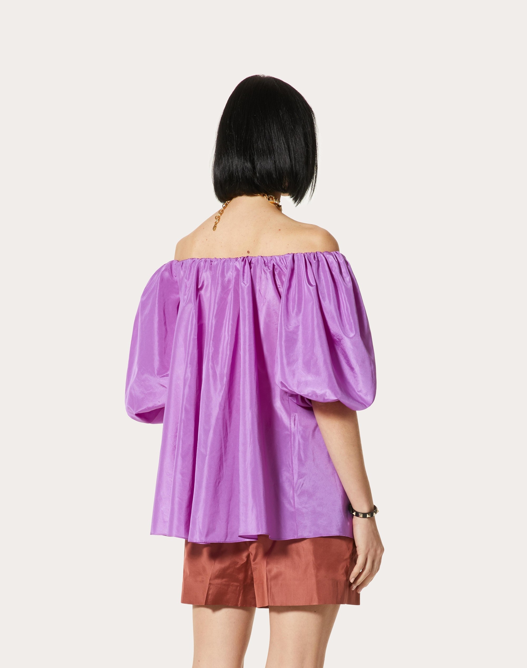 WASHED TAFFETA TOP - 4