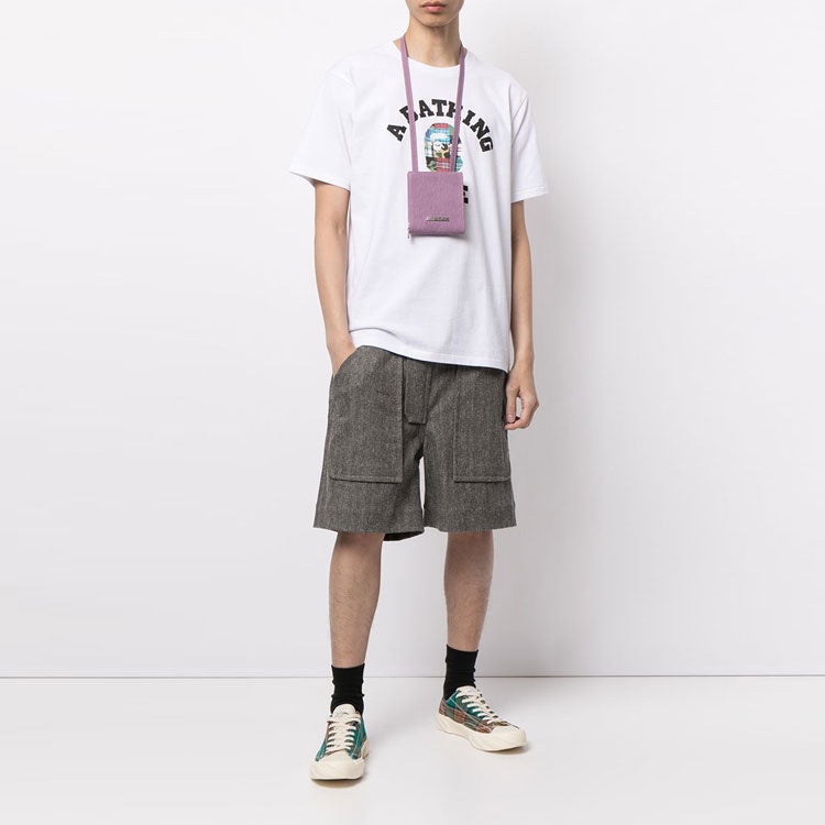 A Bathing Ape Plaid Small Short Sleeve Tee 'White' 1G30-110-046 - 2