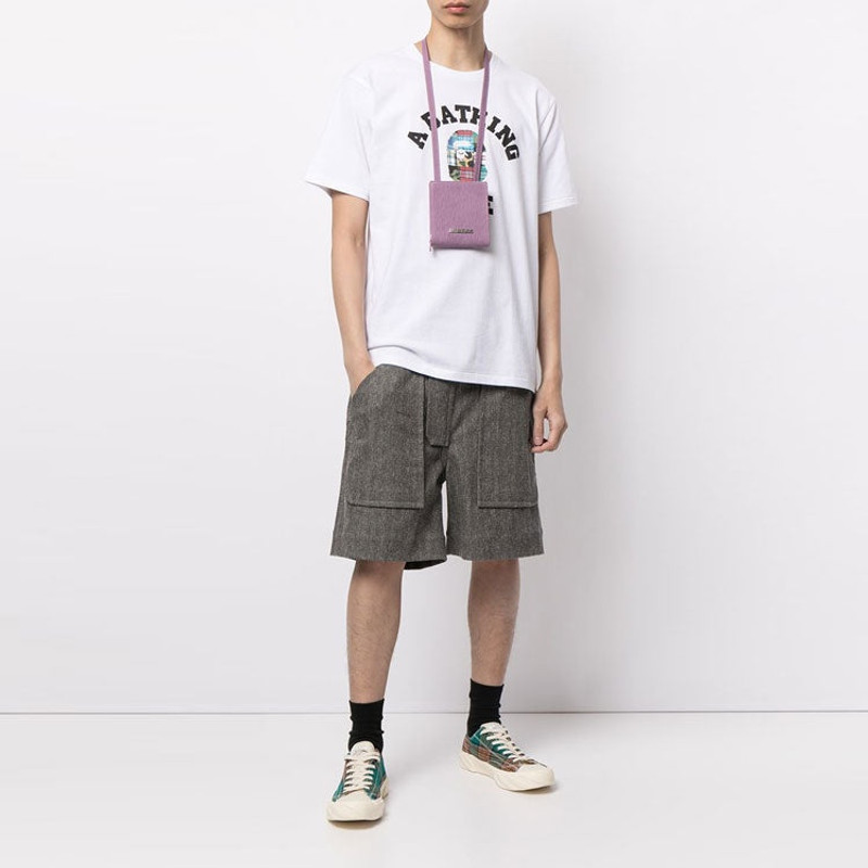 A BATHING APE® A Bathing Ape Plaid Small Short Sleeve Tee 'White' 1G30-110-046 outlook