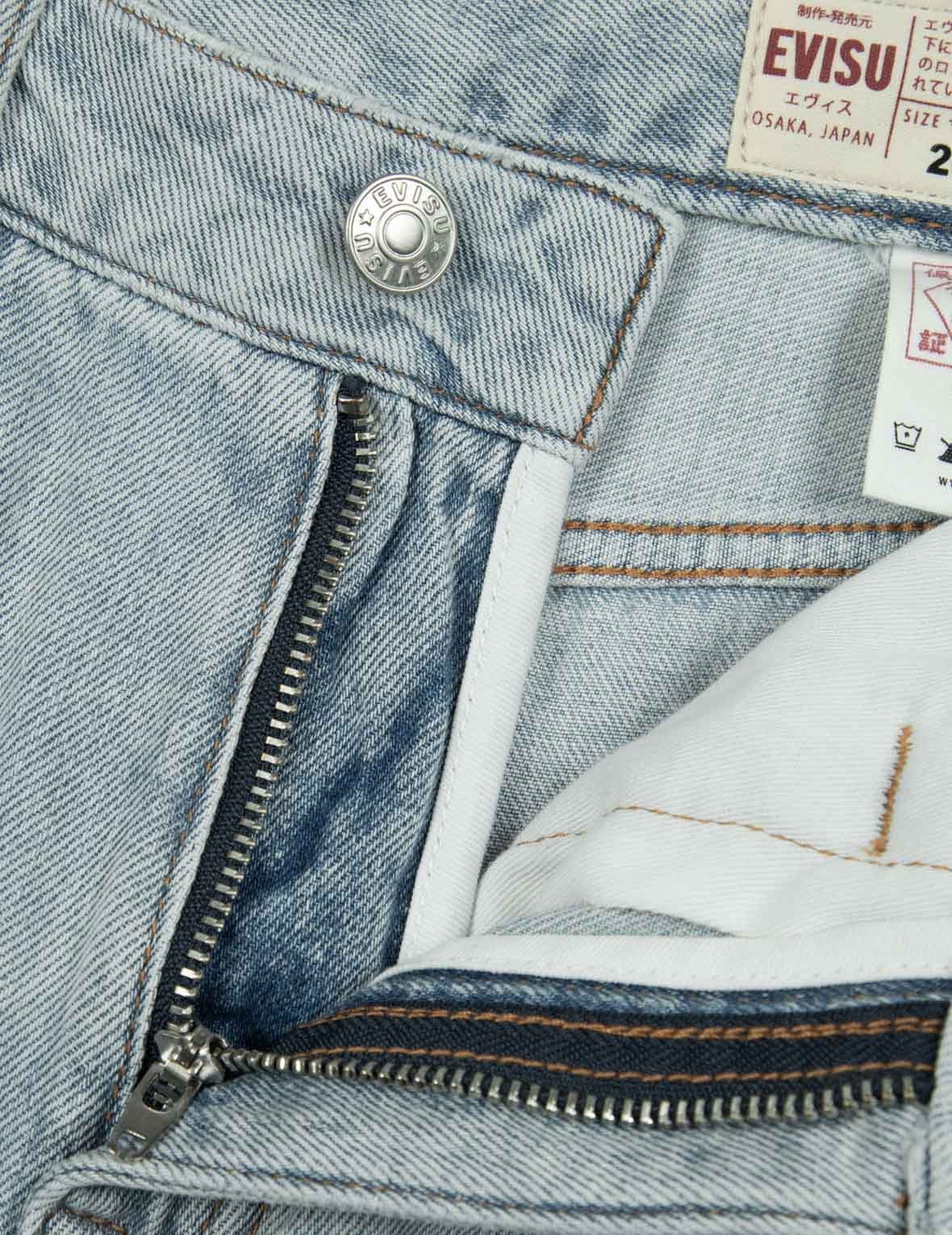 MULTI-POCKET DISTRESSED AND SEAGULL APPLIQUÉ FASHION FIT CARGO JEANS - 8