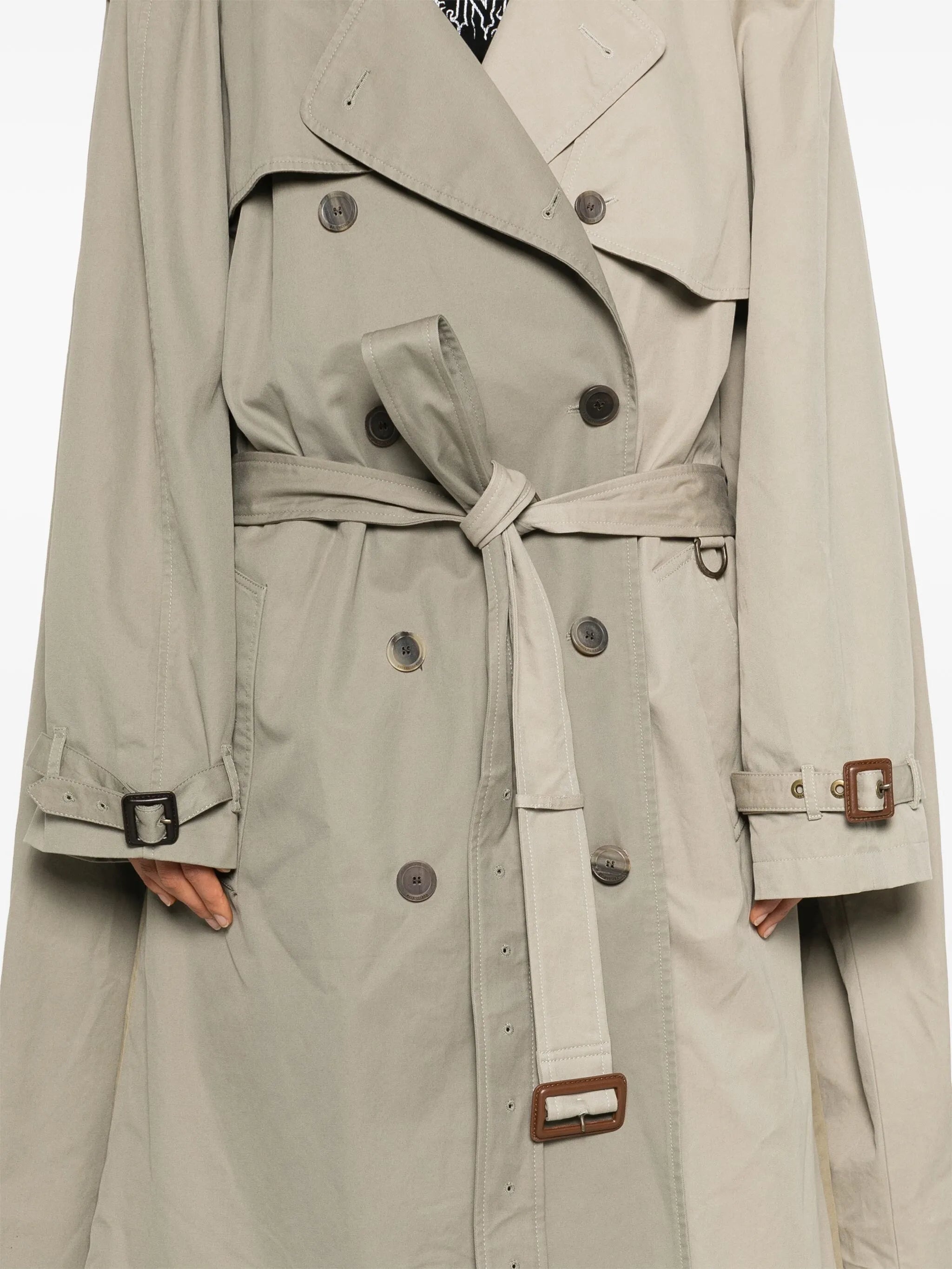Double Sleeve Trench Coat - 2