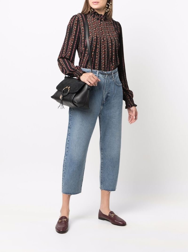 barrel cropped jeans - 3