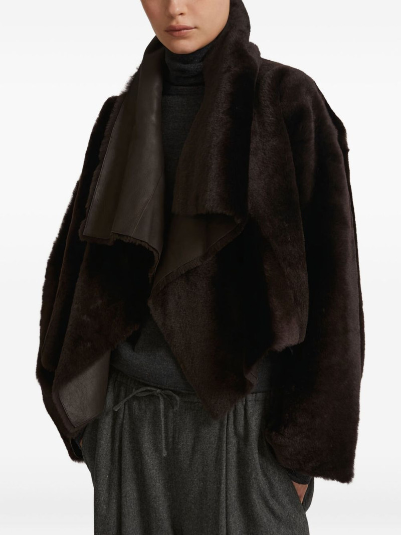 draped lambskin jacket 1