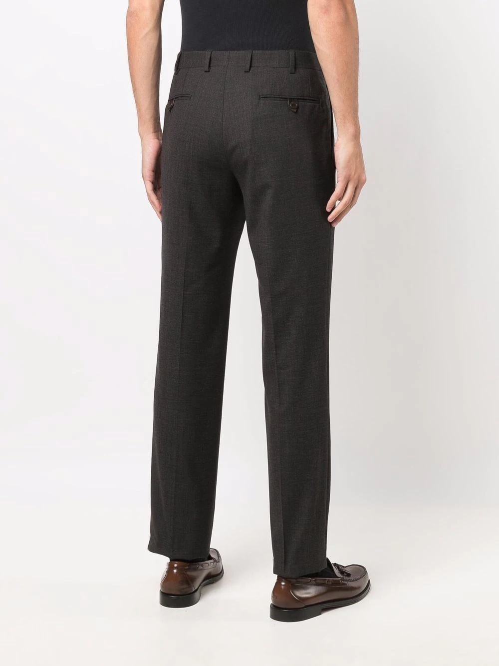 tailored virgin wool-blend trousers - 4