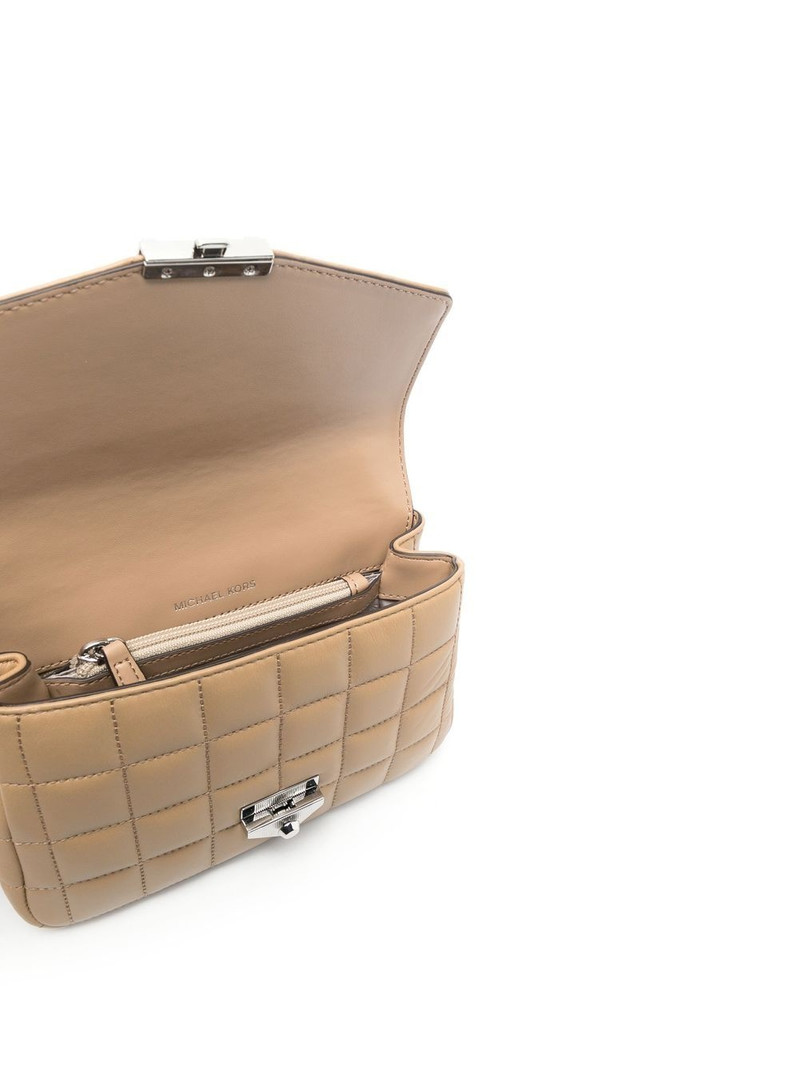leather quilted shoulder bag 5