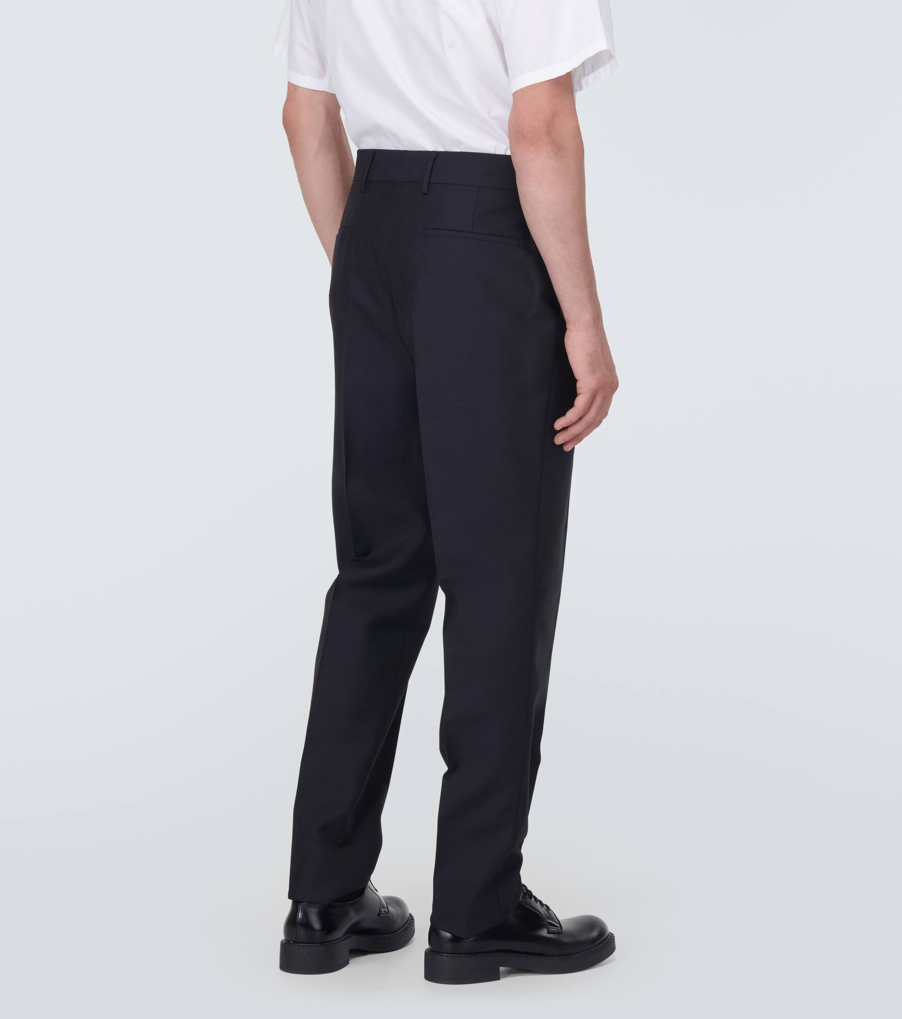 Mohair and wool slim pants - 4