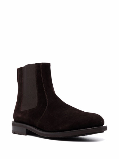 Salvatore Ferragamo round-toe suede boots outlook