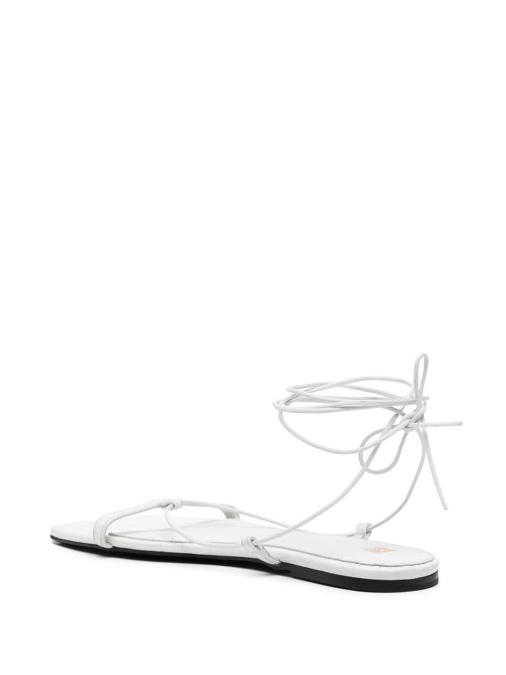 The Tie leather sandals - 3