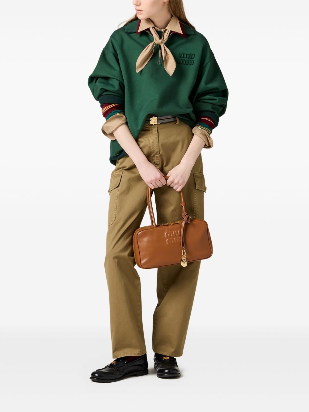 garment-dyed cotton trousers - 2