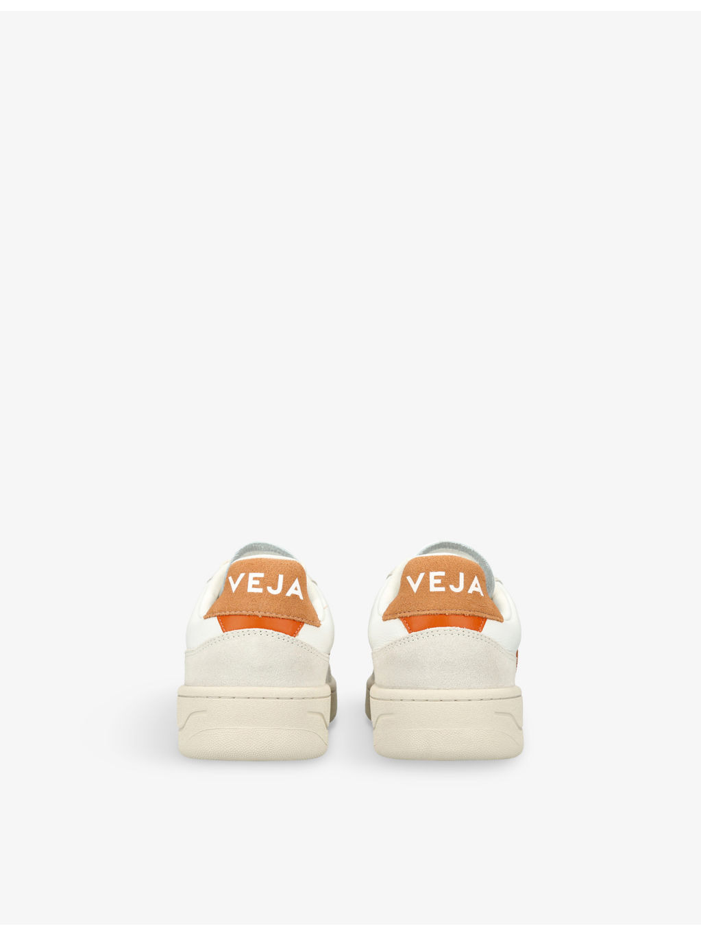 V-90 logo-embroidered leather low-top trainers - 4