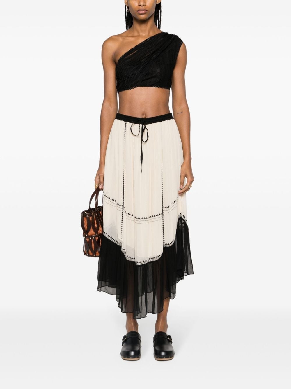 Freida silk maxi skirt - 2