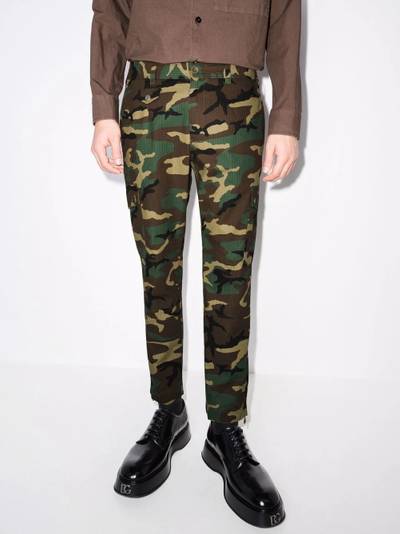 Dolce & Gabbana camouflage-print cropped cargo trousers outlook